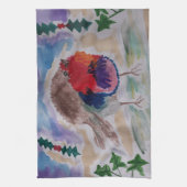 KerstRobin Tea Towel Theedoek (Verticaal)