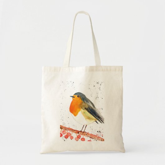 Kerstrobin Tote Bag (Voorkant)
