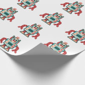 kerstrobot cadeaupapier (Hoek)