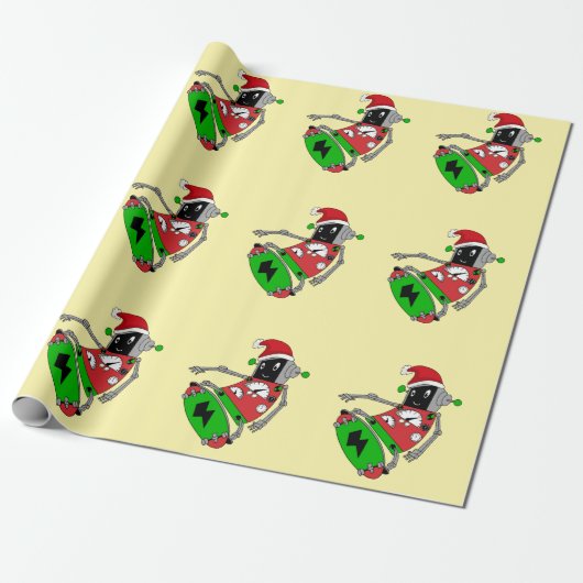 Kerstrobot Cadeaupapier (Uitgerold)