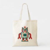kerstrobot tote bag (Achterkant)