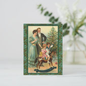 kerstRocking Paarden  Kaarten Feestdagenkaart (Staand voorkant)