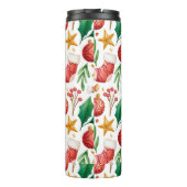 kerstrode bollen, Poinsettia Parts en Nut Thermosbeker (Achterkant)