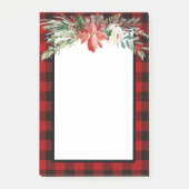 kerstrode buffel na controle notitieblok post-it® notes (Voorkant)