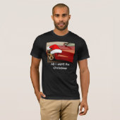 Kerstrode corvette t-shirt (Voorkant volledig)