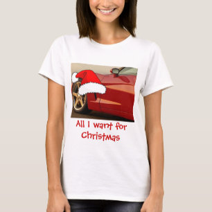 Kerstrode corvette t-shirt