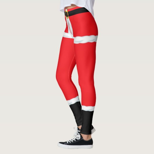 Kerstrode Elf Santa Claus leggings (Links)