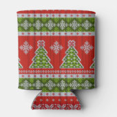 kerstrode Feestdagen  Blikjeskoeler (Achterkant)