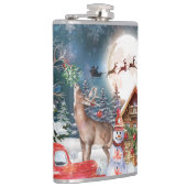 Kerstrode Feestdagen voor Kerstmis: Santa Rustige Heupfles (Rechts)