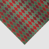 Kerstrode gouden Harlequin Tissuepapier (Detail)
