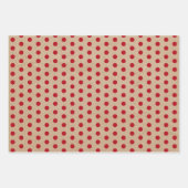 Kerstrode groene en witte kraft poka Dots Inpakpapier Vel (Voorkant 2)