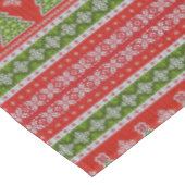 Kerstrode groene Feestdagen Elegant Tafelkleed (Gekanteld)