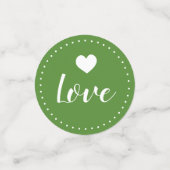 Kerstrode groene reuzenbril voor Ivy Typografie Confetti (Kleine voorkant)