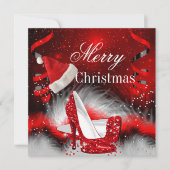 Kerstrode kerstfeestkerstkerstkerstkerstkerstkerst kaart (Voorkant)