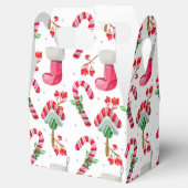 kerstrode kousen en snoepriet bedankdoosjes (Geopend)