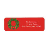 kerstrode labels (Voorkant)