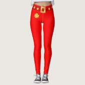 Kerstrode leggingen leggings (Voorkant)