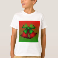 kerstrode omhulsels met T-shirt
