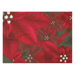 Kerstrode Poinsettia Tafelkleed