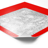 Kerstrode randfoto foto afdruk (Hoek)