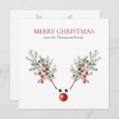 Kerstrode rendierpijnbessen (Voorkant / Achterkant)