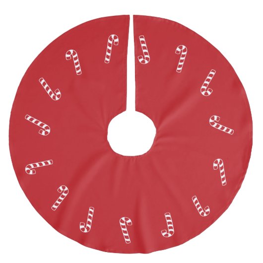 Kerstrode snoepsuikerriet schattig modern kerstboom rok (Voorkant)