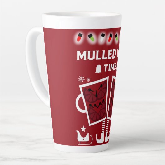 kerstrode wijn Glühwein Latte Mok (Linkerhoek)