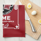 kerstrode wijn Glühwein Theedoek (Quarter Fold)