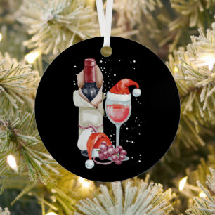 Kerstrode wijn — kerstkerstkerstkerstkerstkerstker metalen ornament