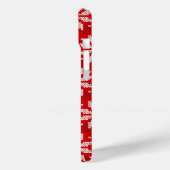 Kerstrode witte winterfeestdag nit Snowflakes Case-Mate iPhone Case (Achterkant / Links)