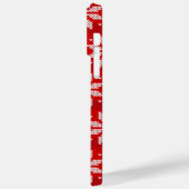 Kerstrode witte winterfeestdag nit Snowflakes Case-Mate iPhone Case (Achterkant / Links)