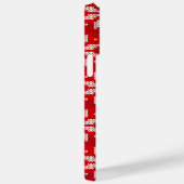 Kerstrode witte winterfeestdag nit Snowflakes Case-Mate iPhone Case (Achterkant / Rechts)