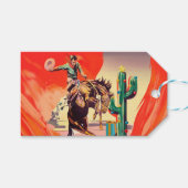 Kerstrodeo Cadeaulabel (Voorkant (Horizontaal))