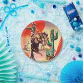 Kerstrodeo Papieren Bordje (Feest)