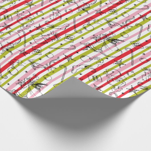  kerstroestpatroon cadeaupapier (Hoek)