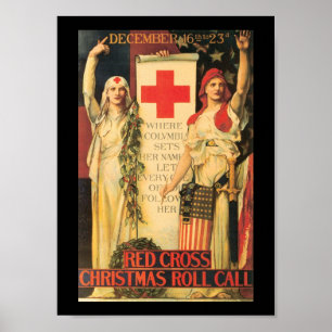 Kerstrolle Wereldoorlog II Poster