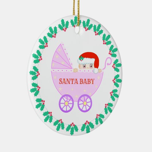 kerstroller keramisch ornament (Rechts)