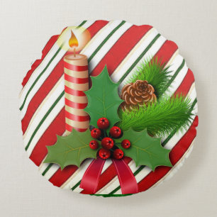 Kerstrondreis, kerstkaars rond kussen