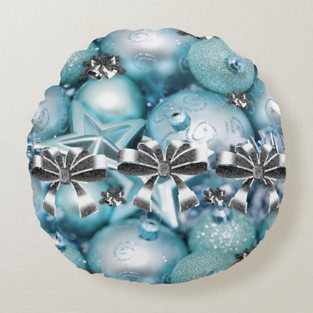 Kerstrondreis Rond Kussen (Voorkant)