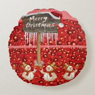Kerstrondreis, vrolijk kerstfeest rond kussen