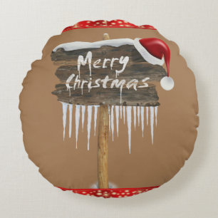 Kerstrondreis, vrolijk kerstfeest rond kussen