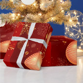 Kerstrood Cadeaupapier