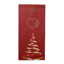 Kerstrood en gouden moderne bomen 12 x 12