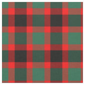 Kerstrood en groen feestpatroon stof (Close Up)