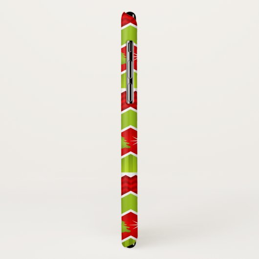 Kerstrood en groen keurmerk Case-Mate iPhone case (Achterkant/links)