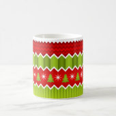 Kerstrood en groen keurmerk koffiemok (Center)