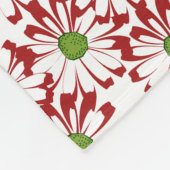 Kerstrood en groen-maanpatroon fleece deken (Hoek)