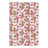 Kerstrood en groen-maanpatroon mini klembord (Achterkant)