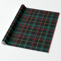 Kerstrood en groen Tartan