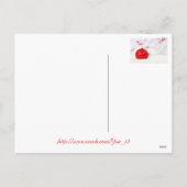 Kerstrood en wit Prettige feestdagen (Achterkant)